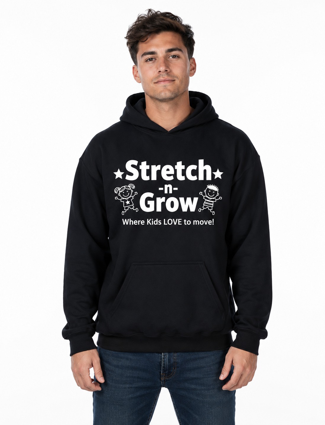 Stretch-n-Grow Unisex Pullover Hoodie