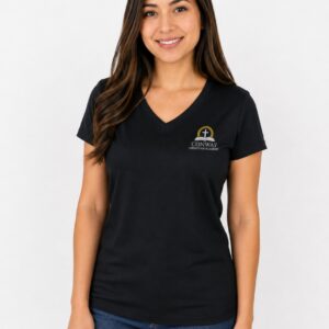 Women's Staff Uniform V-Neck T-Shirt – Conway Christian Academy