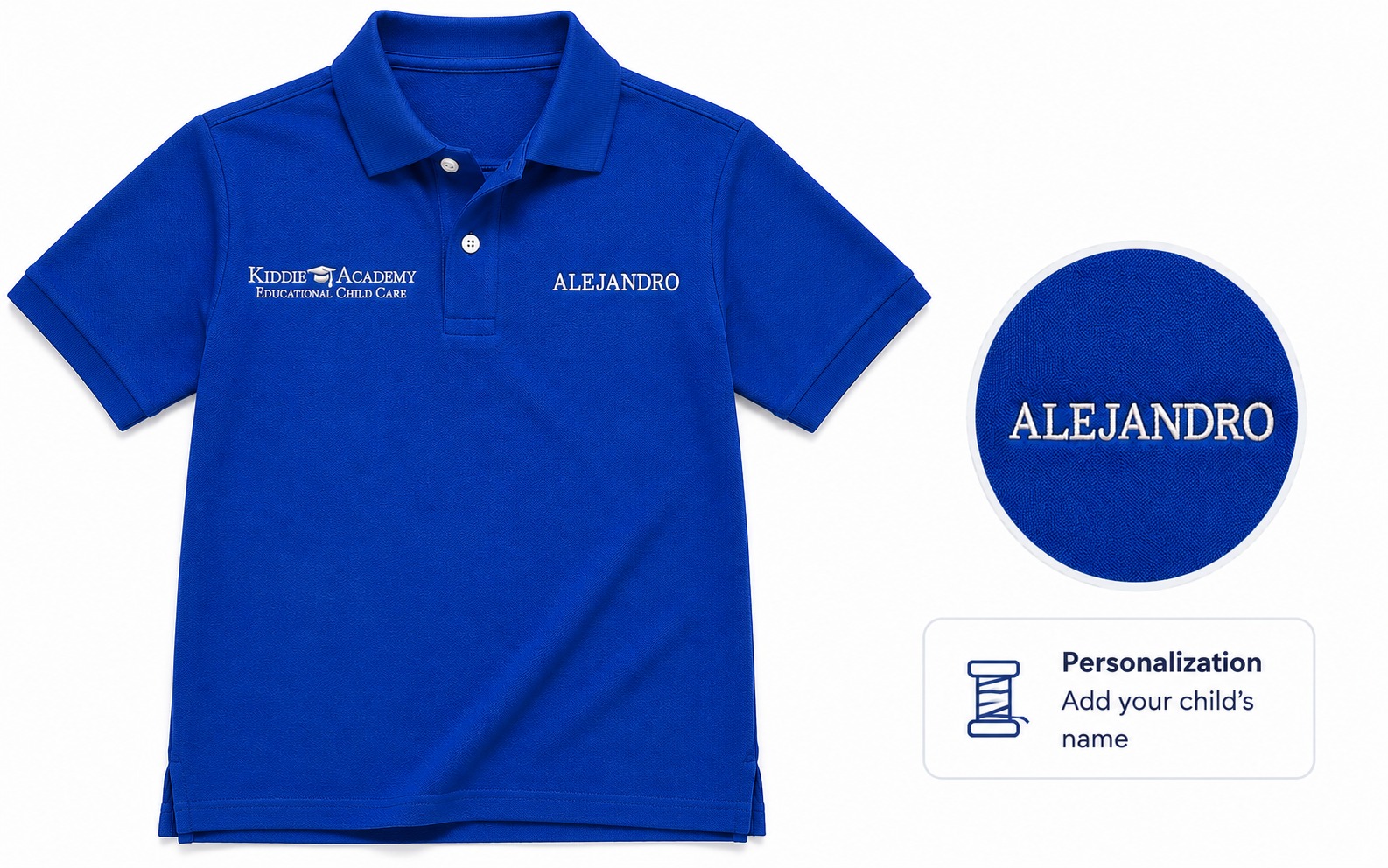Toddler Uniform Polo Shirt Kiddie Academy - Image 3