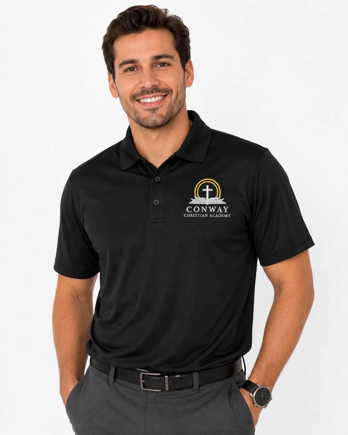 Men's Staff Uniform Polo Shirt – Conway Christian Academy