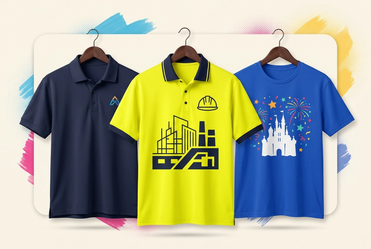 Custom shirts for businesses, construction teams and events in Orlando